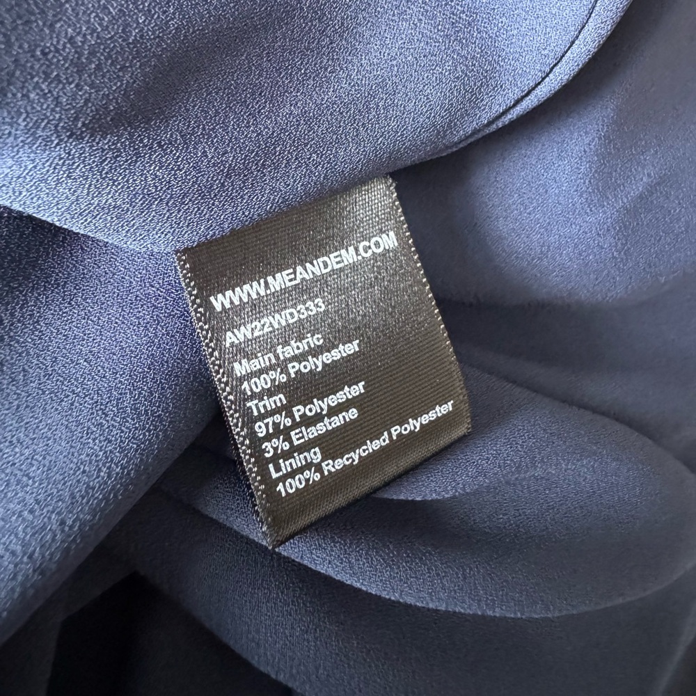 Me+EM midi Maxi Dress Elegant Navy Velvet Maxi Dress MSRP $450 - Picture 10 of 11